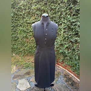 Burberry Black Button-Up Midi Dress